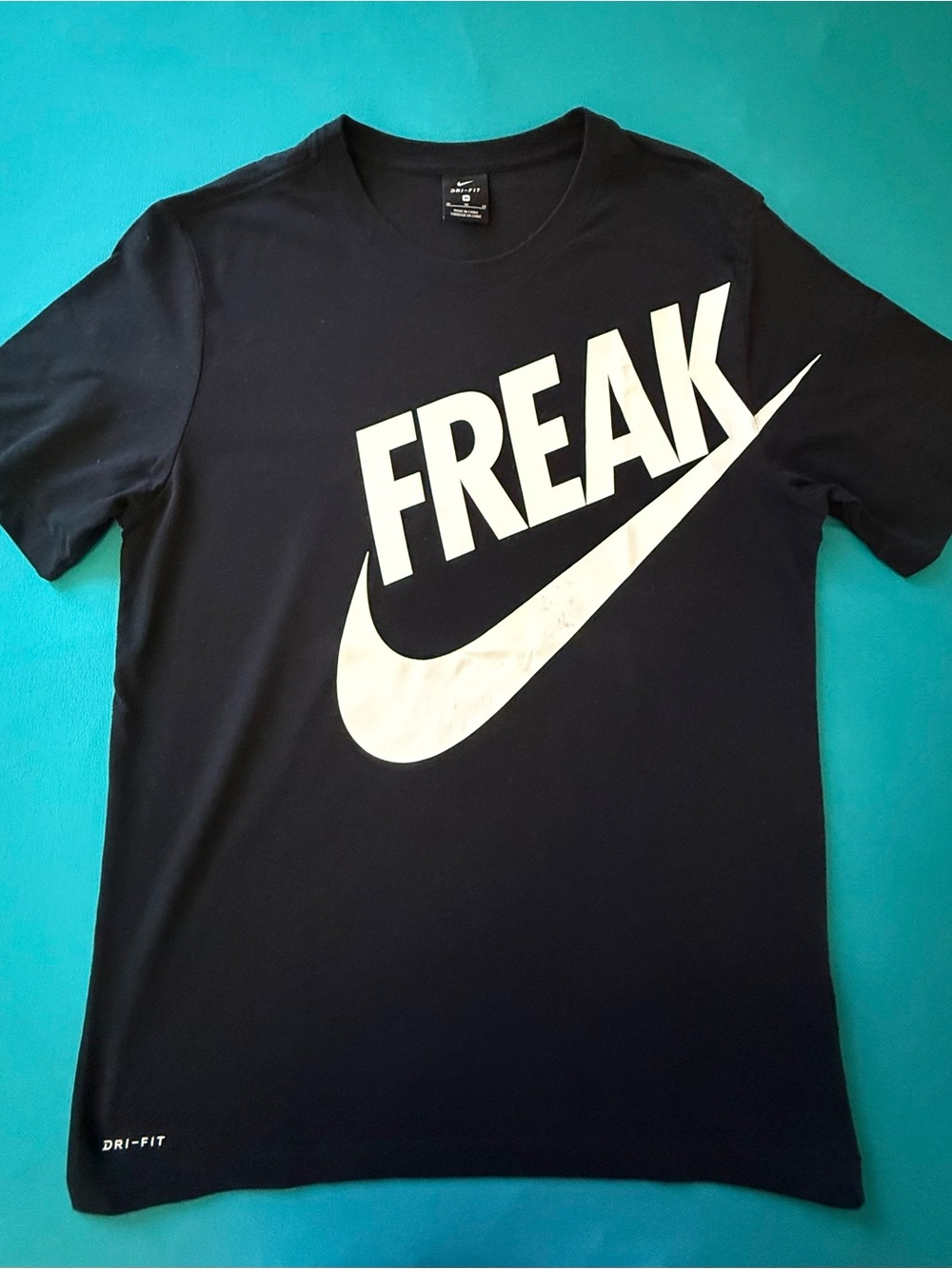 Nike Black & White FREAK Graphic Short-Sleeve Tee